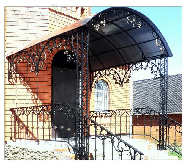 Красивые кованые балконы, козырьки -  Старый Оскол